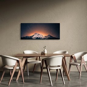 Egy éjszakai égbolt és a hegy képe (120x50 cm)