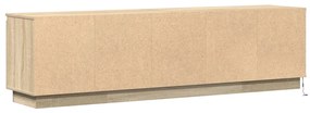 LED világítású TV szekrény Sonoma tölgy 180x38x49 cm Mérnöki fa