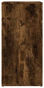 füstös tölgy színű szerelt fa tálalószekrény 59 x 39 x 80 cm
