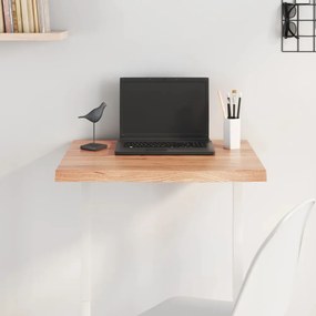 világosbarna kezelt tömör tölgyfa asztallap 60x40x(2-4) cm