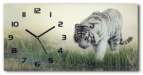 Vízszintes üvegóra Fehér tigris pl_zsp_60x30_f_84071201