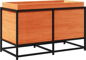 vidaXL viaszbarna tömör fenyőfa kerti virágláda 80 x 40 x 50 cm