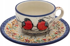 Eszpresszó csésze 100ml csészealjjal Ceramika Artystyczna Bolesławiec Gile