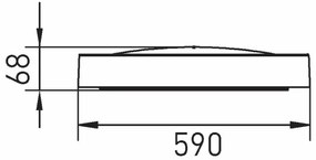 LED Mennyezeti lámpa SAMER LED/40W/230V 4000K