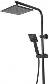 REA-P0636 - BRAVO matt fekete zuhanyszett