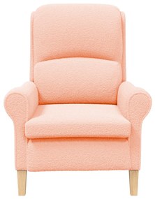 Ergonomikus Karosszék Rózsaszín Szövet, Fa Közepes Ergonomikus