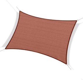 Outsunny Téglalap alakú árnyékoló vászon 3 x 4 m Magas sűrűségű polietilén UV védelemmel, tárolótáskával - Piros | Aosom