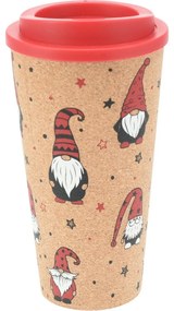 Duplafalú ivópohár parafával, 500 ml, 9 x 18 cm