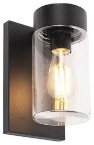 Modern kültéri fali lámpa rozsdamentes acél fekete IP44 - Jarra