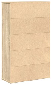 sonoma tölgy színű szerelt fa könyvespolc 60x24x101,5 cm
