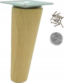 Fa lábak ferde tölgy 15 cm bútorlábak, M8 rögzítés