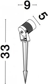 NOVA LUCE 9271432 STAKE Kültéri Növényvilágító Lámpa LED IP54