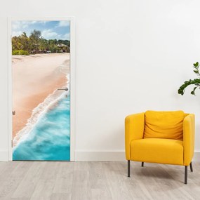 Fotótapéta ajtóra - Tengerparti futás (95x205cm)