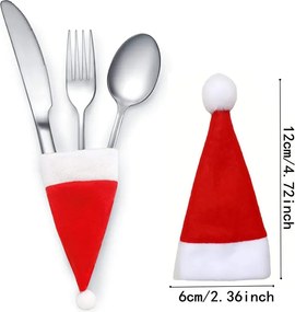 Evőeszköztartó SANTA POCKET piros, 1 db