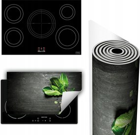 Vinil Tűzhelyvédő Szőnyeg Asztallap 90x52 Gyógynövények fa