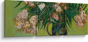 Kép - Vincent van Gogh, Oleanders, reprodukciók (órával) (90x30 cm)
