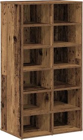 vidaXL antik fa szerelt fa cipőtartó 54x34x100,5 cm