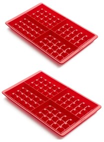 Piros szilikon gofri készítő forma - Lékué