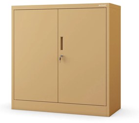 Alacsony fém irattartó szekrény BEATA, 900 x 930 x 400 mm, Fresh Style: bézs