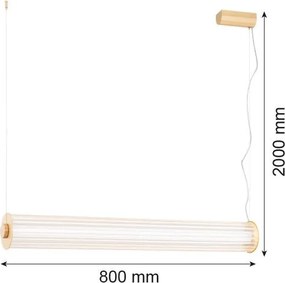 Argon HAMPTON 8627 Függőlámpa 1x60W/LED 3000K 6180LM IP20