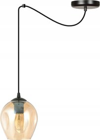 Függő lámpa a konyhába, sziget fölé, arany Level üveg, fordított pohár