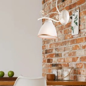 Fali lámpa RETRO II 1xE27/60W/230V fehér patina