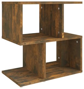 Füstös tölgy színű szerelt fa éjjeliszekrény 50 x 30 x 51,5 cm
