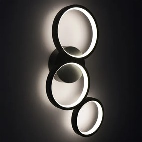 LED Fali lámpa FLAMENCO LED/23W/230V 4000K fekete