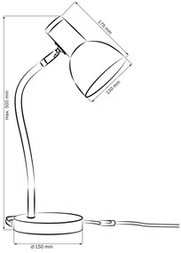 Asztali lámpa MIMI 1xE27/10W/230V kék