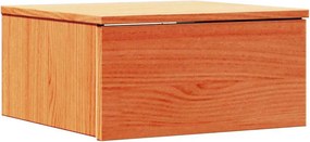 vidaXL Éjjeli asztal Faggyú barna 37 x 35 x 18,5 cm Tömör fenyőfa