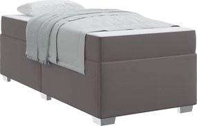 vidaXL Ágykeret matracmal Szürke 80 x 200 cm szövet