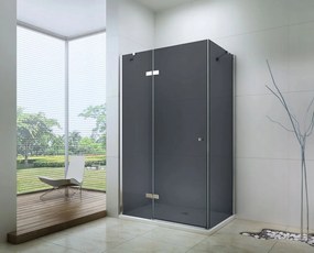 Mexen Roma zuhanykabin 70x110cm, 6mm üveg, króm profil-szürke üveg, 854-070-110-01-40
