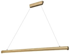 LED Csillár zsinóron LED/26W/230V 4000K 150 cm kőris/tömör fa