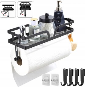 Konyhai Tekercstartó,öntapadós Papírtörlő Tartó Polccal