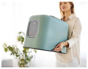 Zöld macskatoalett és lapát szett Biala – Rotho