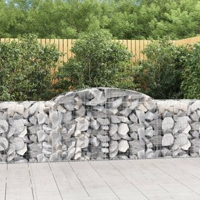 10 db íves horganyzott vas gabion kosár 300x50x80/100 cm