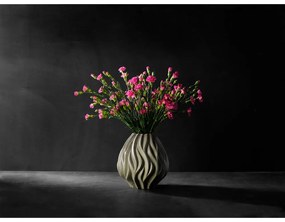 Flame szürke porcelán váza, magasság 23 cm - Morsø