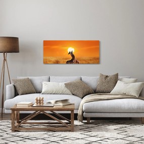 Kép - Zsiráfok a Serengeti Nemzeti Parkban (120x50 cm)