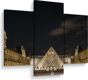 Kép - Louvre éjjel (90x60 cm)