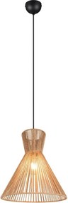 Natúr színű fém függőlámpa papír zsinór búrával ø 35 cm Rosalie – Reality