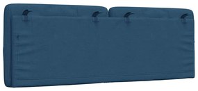 kék szövet fejtámla párna 120 cm