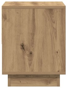 Éjjeli szekrény 2 db Artisan tölgy 45x34x47 cm Műanyag