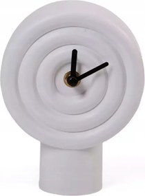 Dekoratív Álló Óra Modern Fehér Elektronikus Kerámia 16cm