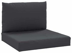 2 db fekete szövet raklapkanapé-párna