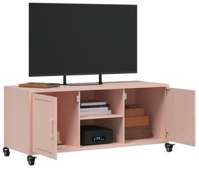rózsaszín acél TV-szekrény 100,5 x 39 x 43,5 cm