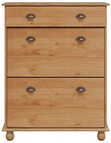 Cipőtároló ASKIM&quot; 85x35x108 cm Tömör Fenyő&quot;