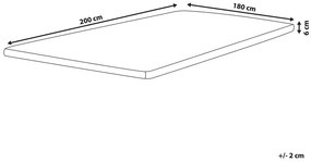 Matrachuzat 200x180 cm Conby (fehér). 1011151