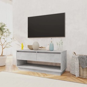 betonszürke szerelt fa TV-szekrény 102x41x44 cm