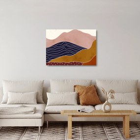 Kép - Nap a hegyek felett (üvegen) (70x50 cm)