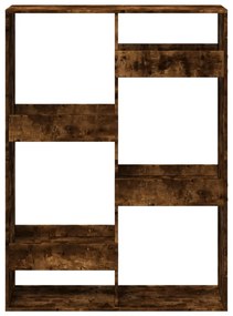 füstös tölgy színű szerelt fa könyvespolc 100 x 33 x 135 cm